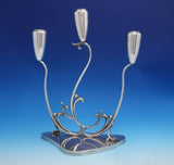 C. Zurita Mexican .925 Silver Candelabra Pair 3-Light 14" Tall 64 ozt. (#4739)