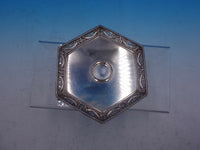 English Silver Tray with Pierced Border and Lion Feet for Inkwell (#4262)