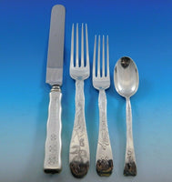 Lap Over Edge by Tiffany and Co Sterling Silver Flatware Set Service Acid Etched