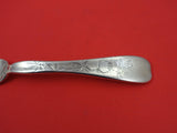 Lap Over Edge Acid Etched By Tiffany Sterling Regular Fork w/ flower  7"