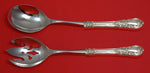 America Victorian by Lunt Sterling Silver Salad Serving Set Pierced Custom 2pc