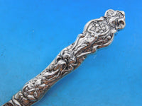 Irian by Wallace Sterling Silver Steak Knife HH with Stainless Blade Orig 10"