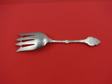 Medallion by Vanderslice Coin Silver Salad Serving Fork Bright-cut 9"
