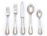 Merletto by Ricci Stainless Flatware Tableware Set Service 8 New 40 Pcs Beaded