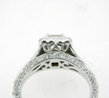 14k Gold .62ct Asscher Pink Genuine Natural Morganite and Diamond Ring (#J5102)
