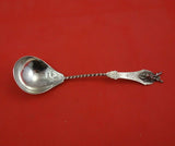 Saxon Stag by Unknown Coin Silver Gravy Ladle Bright-Cut 8 3/8" Serving Heirloom