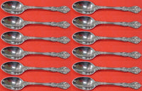 King Edward By Gorham Sterling Silver Demitasse Spoon Set 12 pieces 4 1/4"