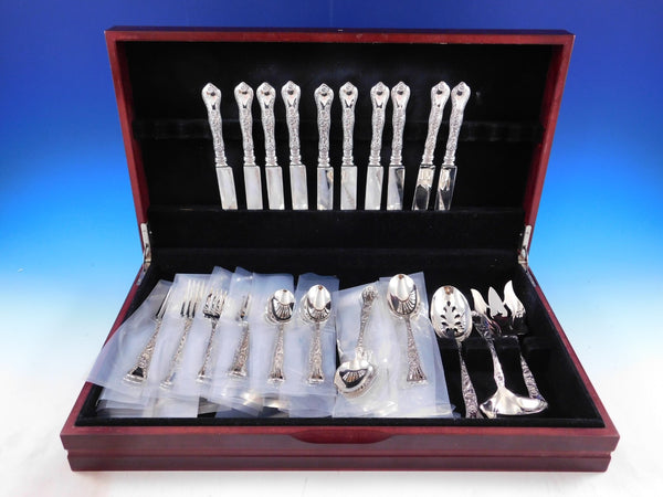 Marguerite by Gorham Sterling Silver Flatware Set for 10 Service 53 pcs Floral