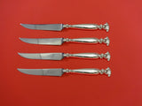 Romance of the Sea Wallace Sterling Silver Steak Knife Set 4pc WS Custom 8 3/8"