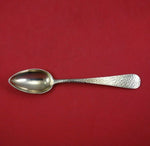 Duhme Sterling Silver Demitasse Spoon Gold Washed Hammered 4 1/2" Silverware