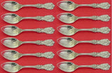 Francis I by Reed & Barton New Script Sterling Grapefruit Spoon Orig Flut Set 12