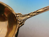 Georgian by Towle Sterling Silver Soup Ladle Flowers in Bowl Gold Washed 14"