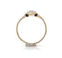 10k Yellow Gold Victorian Navette or Marquise Seed Pearl Ring Size 3.75 (#J6284)