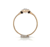 10k Yellow Gold Victorian Navette or Marquise Seed Pearl Ring Size 3.75 (#J6284)