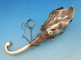 Sterling Art Nouveau Tussie Mussie Posey Posy Holder with Leaf Cup (#J1292)