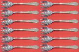 Mary II by Lunt Sterling Silver Ice Cream Fork Custom Chantilly Set 12 pc 5 1/2"