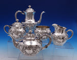 Luxembourg by Gorham Sterling Silver Tea Set 5pc #A3550 Monogrammed (#7919)