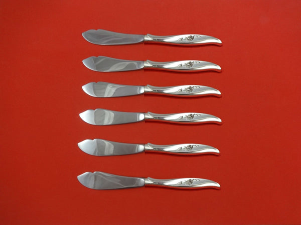 Rose Ballet by International Sterling Silver Trout Knife Set 6pc. Custom 7 1/2"