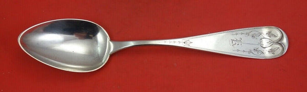 Duhme Brite Cut Sterling Silver Serving Spoon 8 3/4"