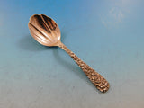 Repousse by Kirk Sterling Silver Tea Caddy Spoon Fluted 4 1/4" Antique