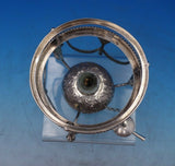 Dutch .833 Silver Warming Stand with Burner Cast Figural Faces Swags Birds #6534