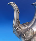 Edward Barnard English Georgian Sterling Silver Tea Set 4pc 3-D Gourds (#7502)