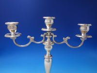 Melrose by Gorham Sterling Silver Candelabra 3-Light #1381 14" x 14" (#5165)