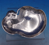 Art Nouveau by Unknown Sterling Silver Business Card Tray Woman in Pond (#7269)