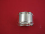 Perles by Christofle Silverplate Napkin Ring mono "Laurie" 1" x 1 1/2"