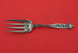 Dresden by Whiting Sterling Silver Cold Meat Fork enameled 9"
