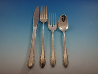 Wild Flower by Royal Crest Sterling Silver Flatware Set 12 Service 60 Pcs Grille