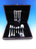 Trifid by Crichton English Sterling Silver Flatware Set Dinner 32 pieces