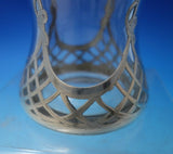 Alvin Glass Decanter with Sterling Silver Overlay Grapes Leaves c.1900 (#5351)