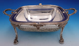 English Silverplate Roll Top Chafing Dish by Charles Edward Nixon (#9213)