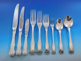 King by Kirk Stieff Sterling Silver Flatware Set Service 113 Pieces Dinner Size