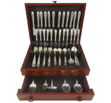 Cynthia Engraved by Kirk Sterling Silver Flatware Service For 12 Set 77 Pieces