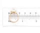10k Yellow Gold Australian Genuine Natural Opal Bypass Ring Size 6 (#J6782)