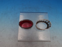 Roden Canadian Sterling Silver Salt Cellar with red glass liner 782 (#7438)