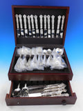 Wedding Rose by Watson Sterling Silver Flatware Set for 12 Service 75 pcs Dinner