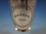 Whiting Sterling Silver Baby Child's Cup Mug Brite-Cut Footed #56C Dated 1866