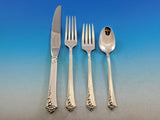 Damask Rose by Oneida Sterling Silver Flatware Set for 12 Service 53 pieces