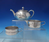 Apollo by Unknown Silverplate Tea Set Single Serving Tea Pot Creamer Cup (#5189)