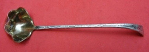 Lap Over Edge Acid Etched by Tiffany Sterling Sauce Ladle w/ Daisies GW 7"