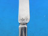 Lap Over Edge Acid Etched by Tiffany Sterling Dessert Knife HHAS w/ Foliage #3