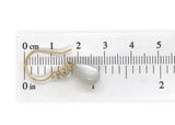 14k Yellow Gold Dangle Drop Earrings w/ 9.34 Carats TW Genuine Moonstones #J7540