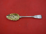 English Georgian Sterling Silver Berry Spoon c1812 GW Chased Fruit 8 3/4" London