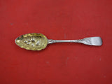English Georgian Sterling Silver Berry Spoon c1812 GW Chased Fruit 8 3/4" London