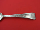 Lap Over Edge Acid Etched By Tiffany Sterling Place Soup Spoon w/ butterfly 7"