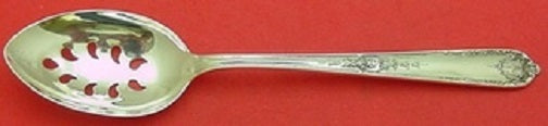 Della Robbia by Alvin Sterling Silver Serving Spoon Pierced 9-Hole Custom 8 5/8"