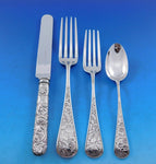 Delhi by Gorham Sterling Silver Flatware Set Service 17 pieces Rare c1880